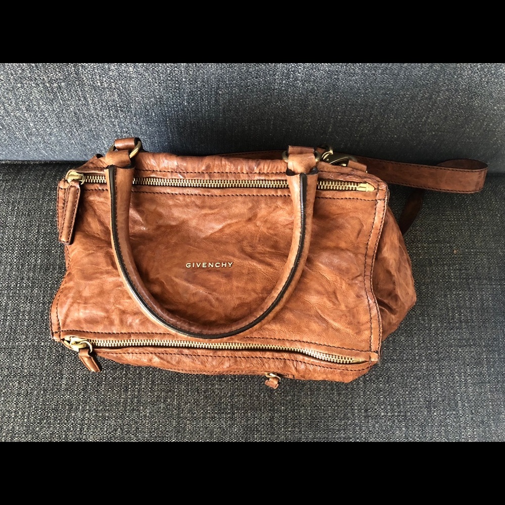 Givenchy Pandora Pepe leather shoulder bag brown